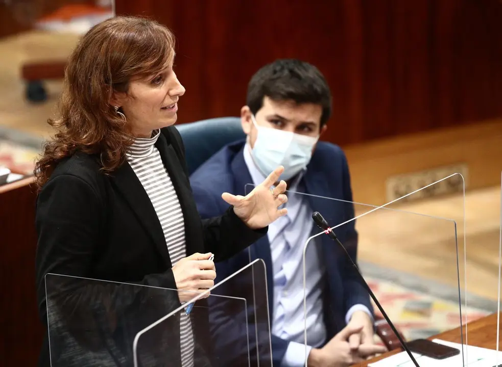 Archivo - La diputada de M&aacute;s Madrid en la Asamblea de Madrid, M&oacute;nica Garc&iacute;a