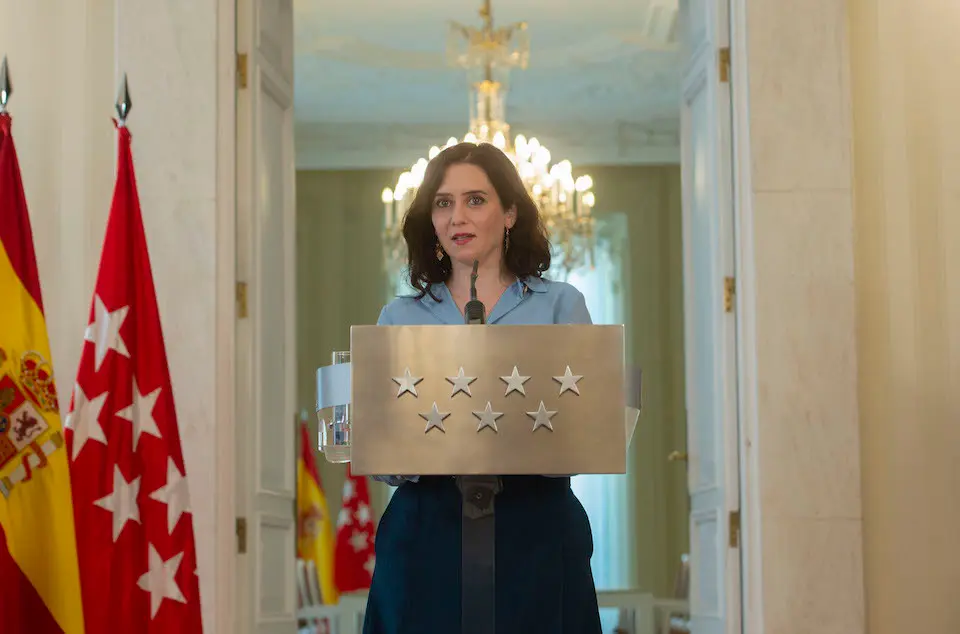 La presidenta de la Comunidad de Madrid, Isabel D&iacute;az Ayuso, comparece en rueda de prensa en la sede regional, tras el anuncio de elecciones para el pr&oacute;ximo 4 de mayo, en Madrid (Espa&ntilde;a), a 10 de marzo de 2021.Tras la moci&oacute;n de censura presentada por PSOE y Ciudadanos en Murcia, este mi&eacute;rcoles se ha reunido el Consejo de Gobierno, como es habitual cada semana. All&iacute; la presidenta regional ha trasladado su decisi&oacute;n de convocar elecciones para el 4 de mayo. PSOE, M&aacute;s Madrid y Unidas Podemos han presentado mociones de censura en la Asamblea de Madrid, pero fuera de plazo.
10 MARZO 2021;ISABEL D&Iacute;AZ AYUSO;MADRID;COMUNIDAD DE MADRID;CONSEJO DE GOBIERNO;ELECCIONES;IGNACIO AGUADO;POL&Iacute;TICA
A.Ortega.POOL / Europa Press
10/3/2021