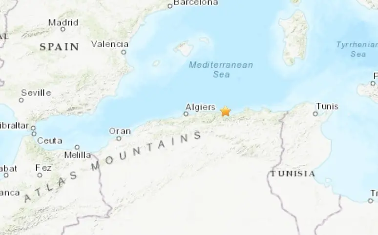 Terremoto en Argelia