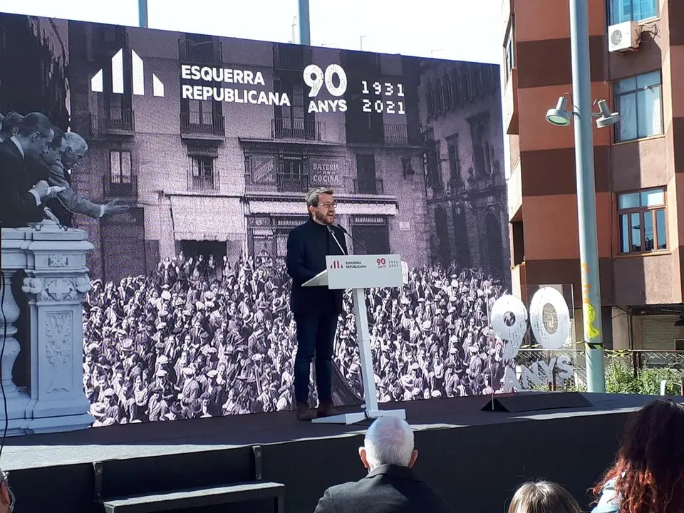 El vicepresidente de la Generalitat en funciones y candidato de ERC a la Presidencia, Pere Aragon&egrave;s