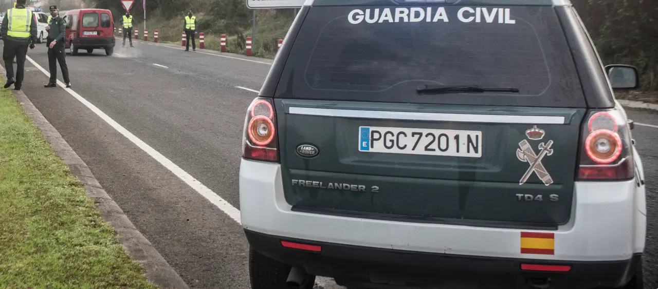 Control de la Guardia Civil en Cantabria en una foto de archivo.