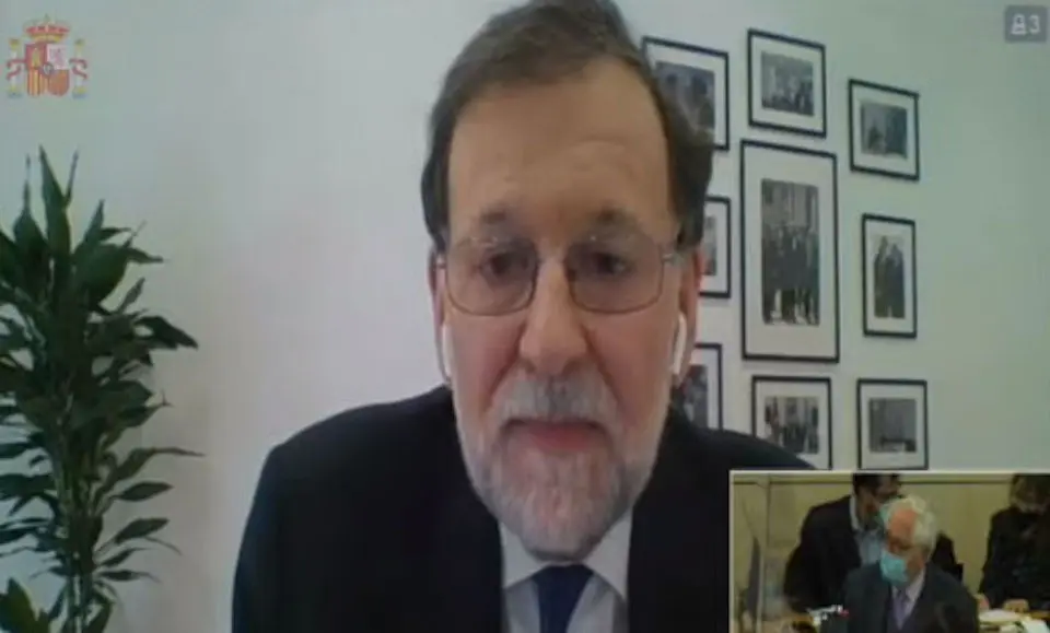 Rajoy declara en el juicio. / Efe