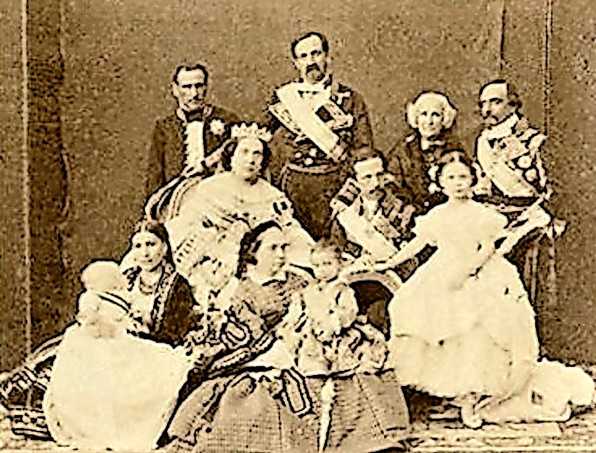 Isabel II y su familia en Santander (1861).