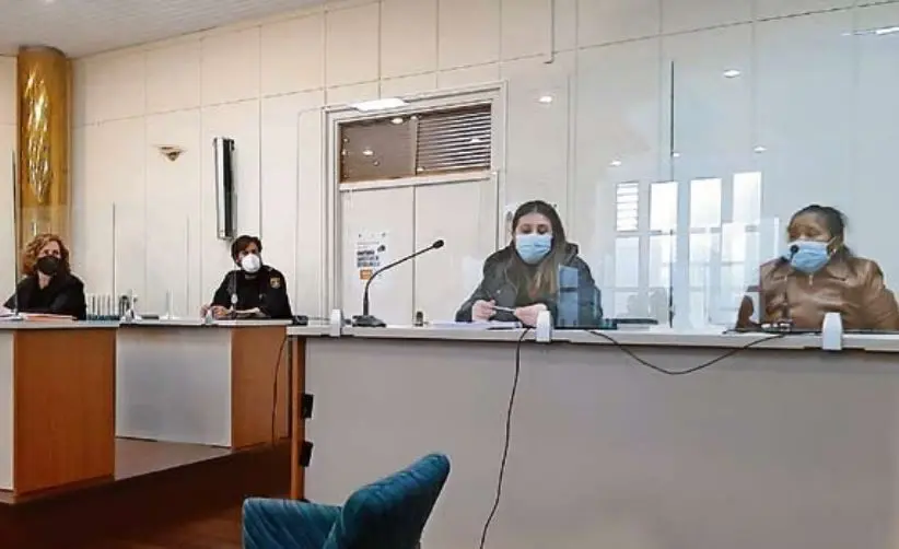Momento del juicio sobre la acusada de matar a pu&ntilde;aladas a su cu&ntilde;ada y prender fuego a la casa. / ALERTA