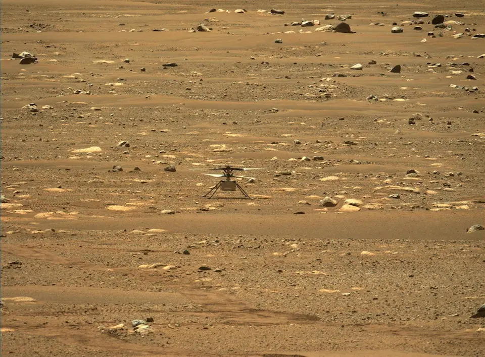 Imagen del peque&ntilde;o helic&oacute;ptero Ingenuity de la NASA. / EFE