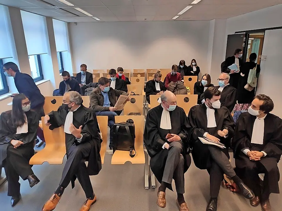 Vista del tribunal de primera instancia que se celebr&oacute; ayer del juicio entre la Comisi&oacute;n Europea y la farmac&eacute;utica AstraZeneca. / EFE