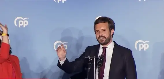 El l&iacute;der del PP, Pablo Casado.