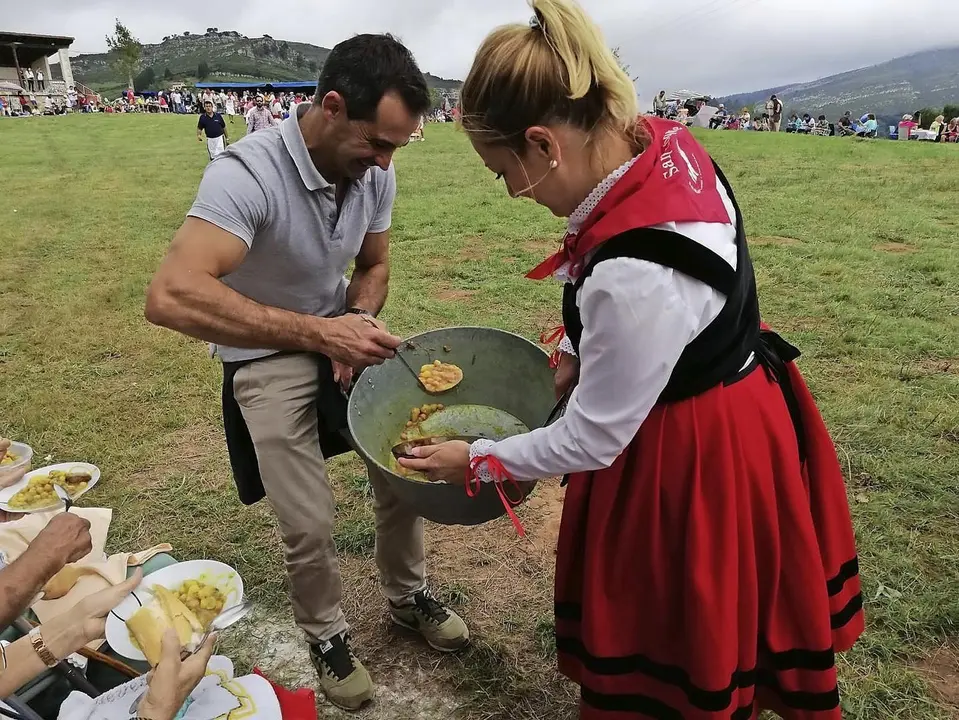 San Roque en Bustablado reparto cocido