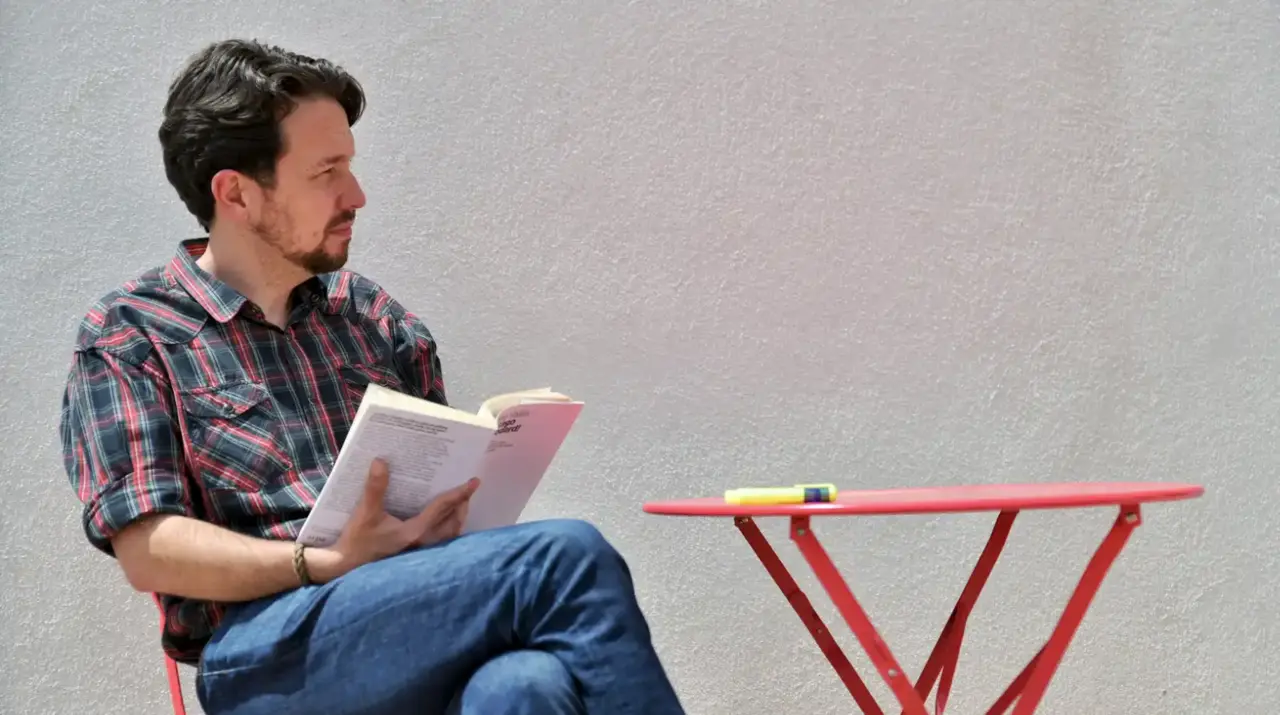 Pablo Iglesias con su nueva imagen sin coleta. Dani Gago