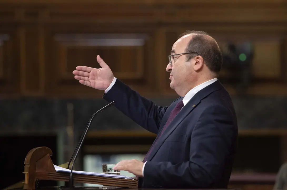 El ministro de Pol&iacute;tica Territorial y Funci&oacute;n P&uacute;blica, Miquel Iceta, en una sesi&oacute;n de control al Gobierno el pasado mi&eacute;rcoles 19 de mayo de 2021