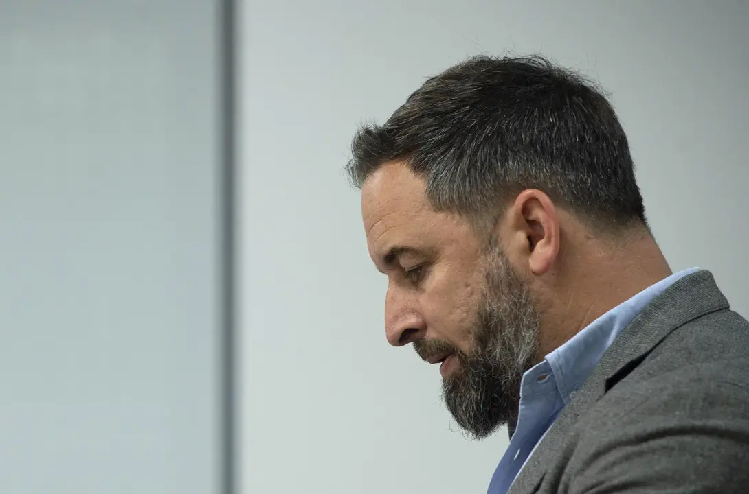 El presidente de Vox, Santiago Abascal.
