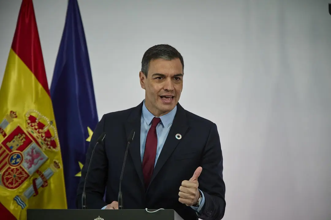 El presidente del Gobierno, Pedro S&aacute;nchez,