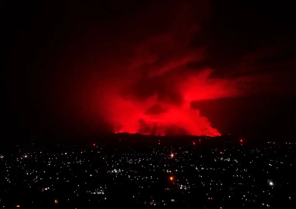 Vista general del monte Nyiragongo. / HUGH KINSELLA CUNNINGHAM