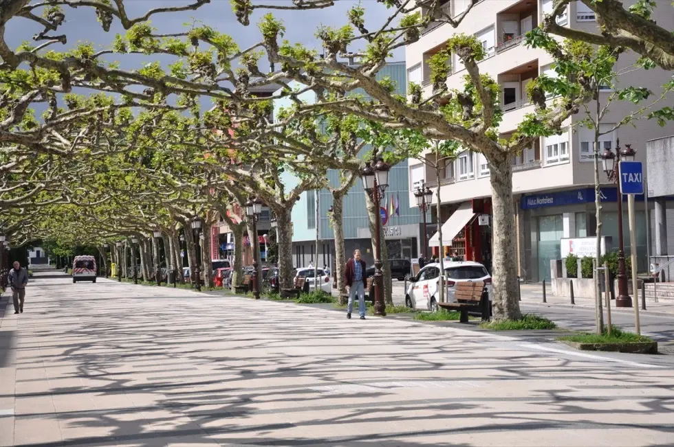 Vista de la Avenida Espa&ntilde;a en Torrelavega. / S. D&Iacute;AZ