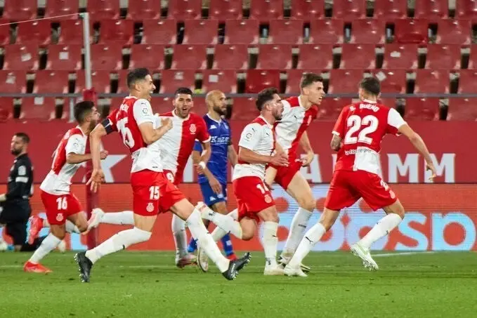 Jugadores del Girona.