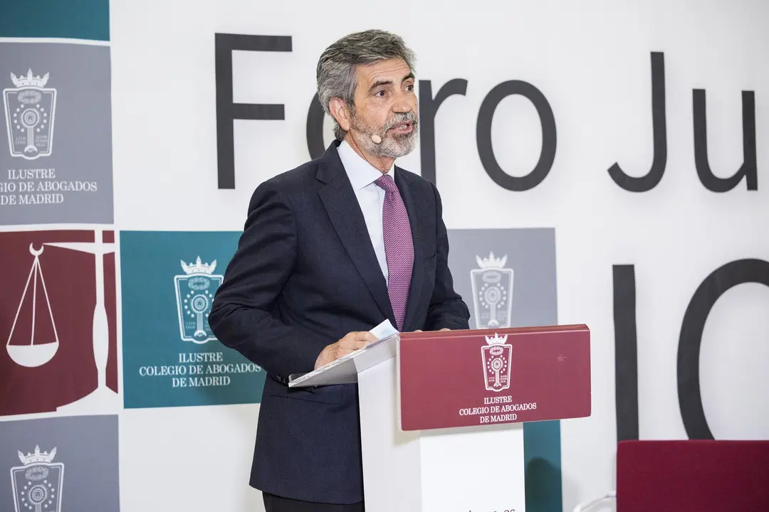 El presidente del Tribunal Supremo y del Consejo General del Poder Judicial, Carlos Lesmes.