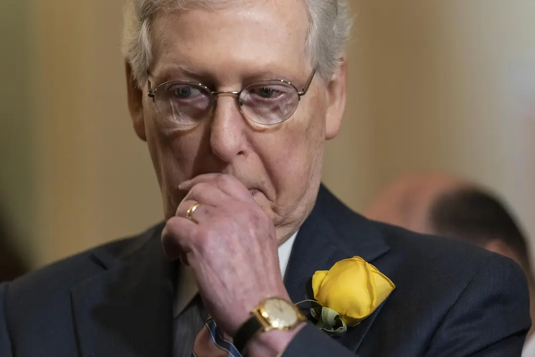 Archivo - El l&iacute;der de la minor&iacute;a republicana en el Senado, Mitch McConnell