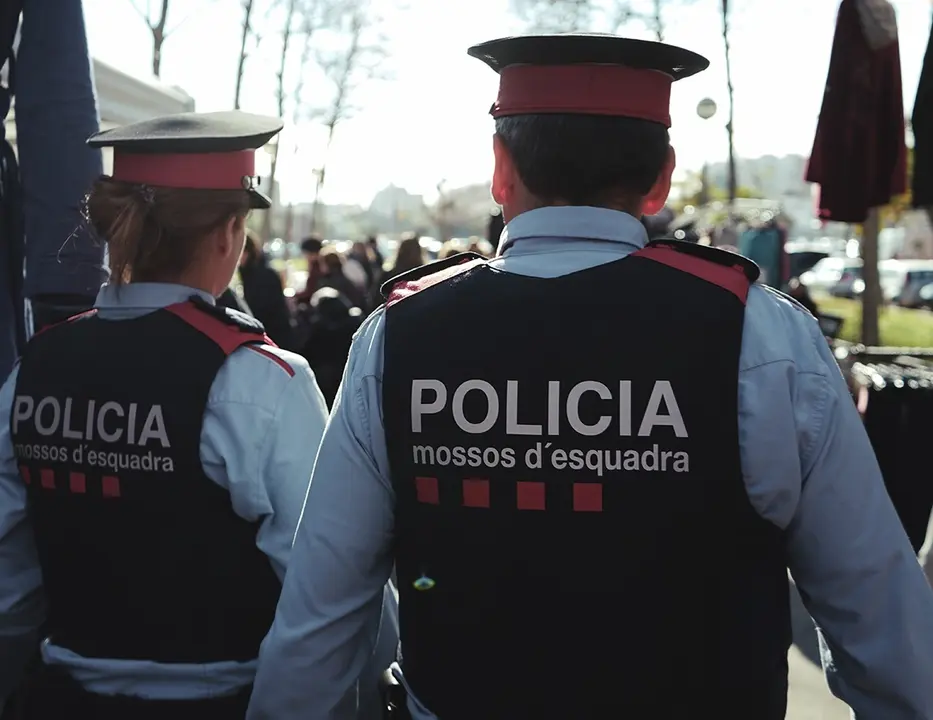 Dos Mossos d'Esquadra. Foto de archivo