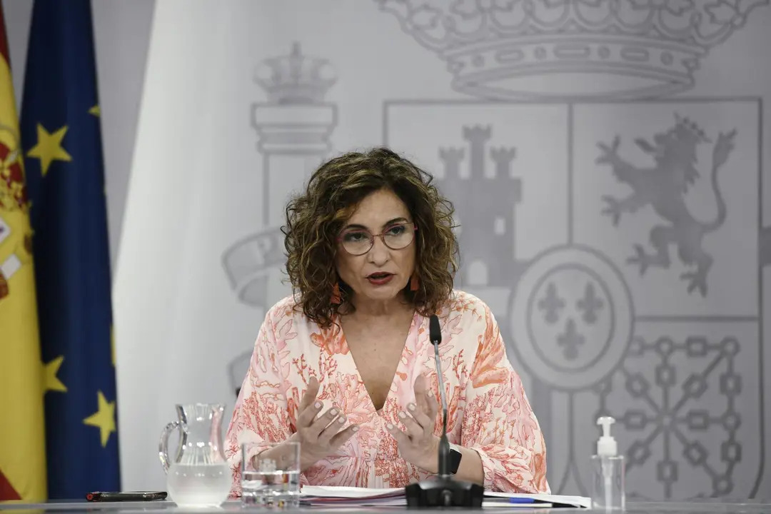 La ministra Portavoz, Mar&iacute;a Jes&uacute;s Montero, comparece en rueda de prensa posterior al Consejo de Ministros en Moncloa, a 1 de junio de 2021, en Madrid, (Espa&ntilde;a)