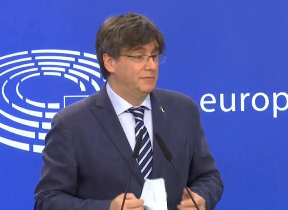 El expresidente de la Generalitat y eurodiputado de Junts Carles Puigdemont.