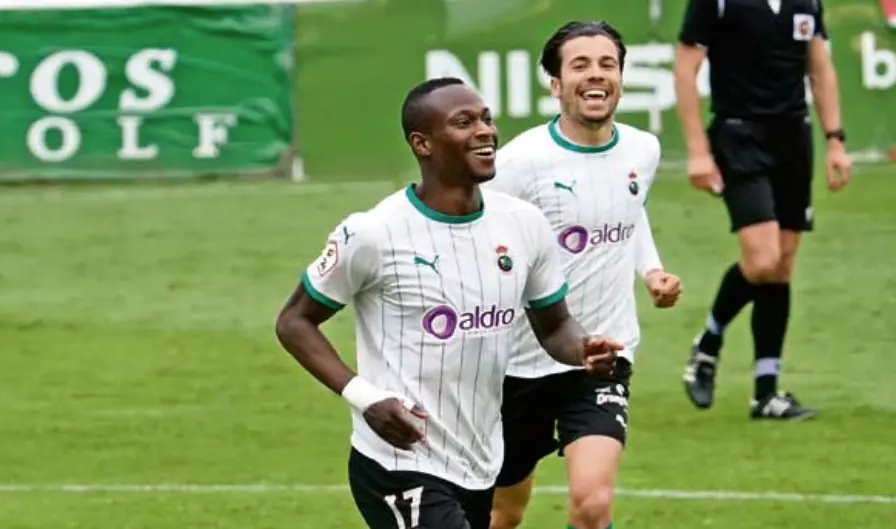 Cedric y Mart&iacute;n Solar, celebrando un gol del primero de ellos. / Hardy