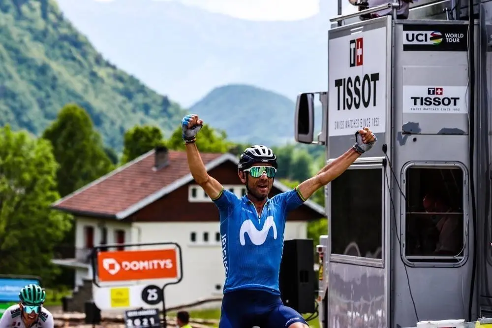 Criterium du Dauphine 2021 - Etape 6 &ndash; Loriol-sur-Dr&ocirc;me / Le Sappey-en-Chartreuse (167 km) - Alejandro VALVERDE (Movistar) remporte la 6e &eacute;tape