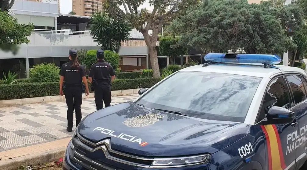 La polic&iacute;a en Pozuelo de Alarc&oacute;n, Madrid.