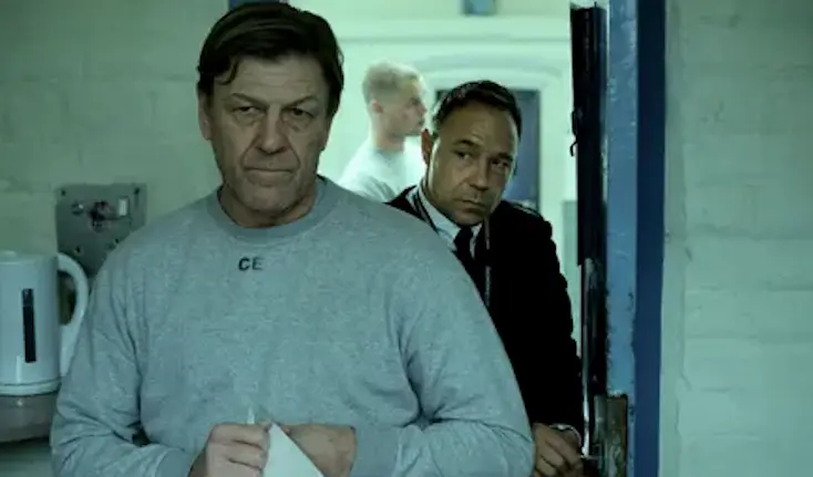 Sean Bean y Stephen Graham como Mark Cobden y Eric McNally en Time. Fotograf&iacute;a: Matt Squire/PA