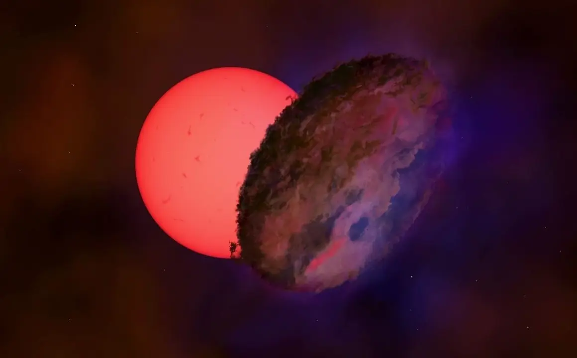 Los astr&oacute;nomos han visto una estrella gigante 'parpadeante' hacia el centro de la V&iacute;a L&aacute;ctea, a m&aacute;s de 25.000 a&ntilde;os luz de distancia.