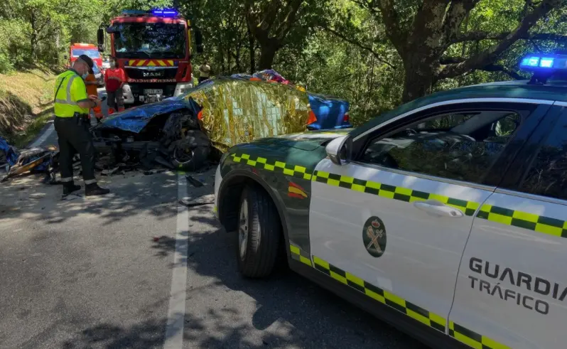 Muere en un accidente de tr&aacute;fico el piloto V&iacute;ctor Magari&ntilde;os. / GUARDIA CIVIL