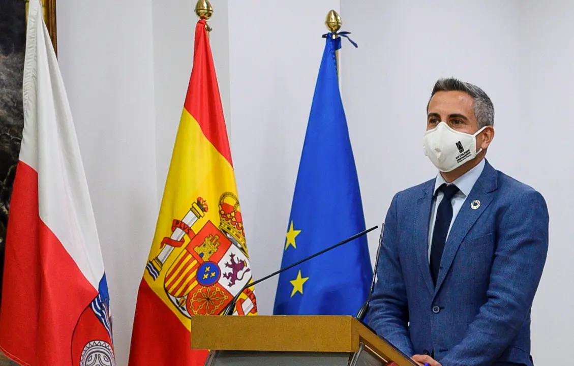 El vicepresidente, Pablo Zuloaga durante la rueda de prensa. / Hoyos