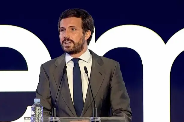 El presidente del PP, Pablo Casado. / ALERTA