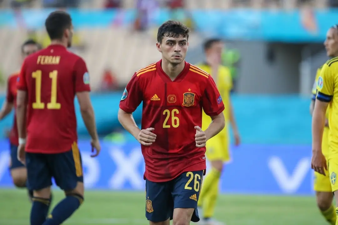 El internacional espa&ntilde;ol Pedri