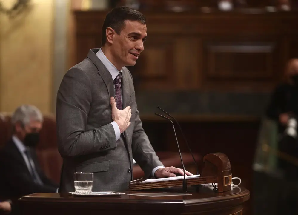 Archivo - El presidente del Gobierno, Pedro S&aacute;nchez, en un Pleno del Congreso