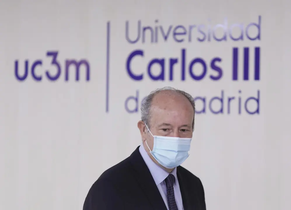 El ministro de Justicia, Juan Carlos Campo, participa en la inauguraci&oacute;n del seminario en la Universidad Carlos III de Madrid, a 17 de junio de 2021, en Madrid, (Espa&ntilde;a).