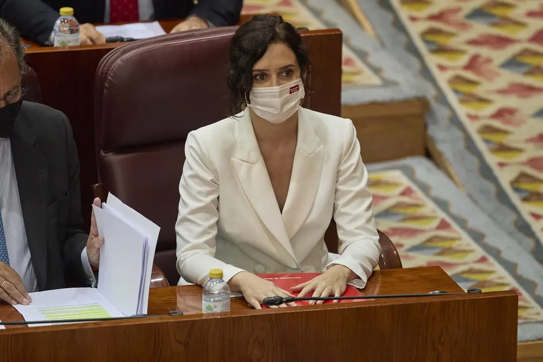 La presidenta en funciones de la Comunidad de Madrid, Isabel D&iacute;az Ayuso