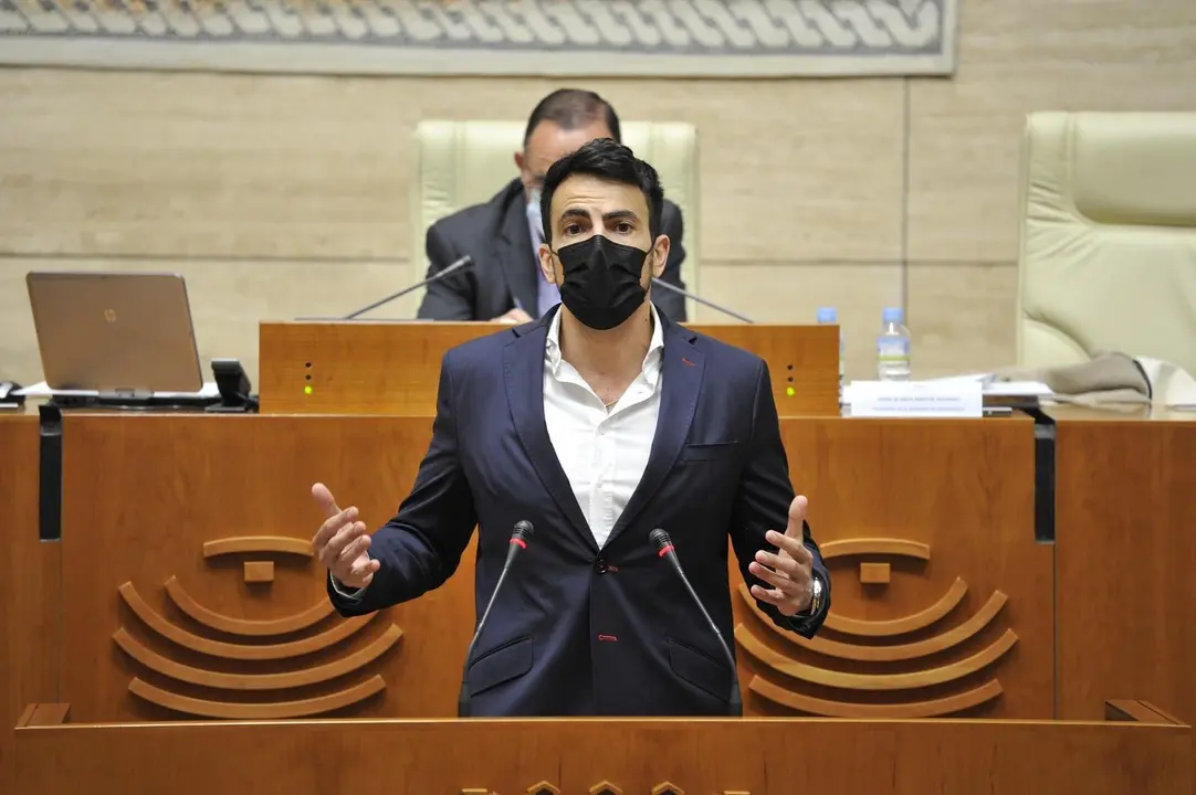 El diputado de Cs David Salazar, en la Asamblea.