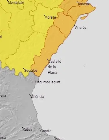 Avisos activos en Castell&oacute;n