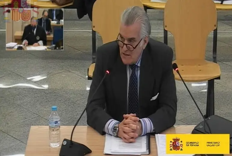 Archivo - Luis B&aacute;rcenas declara en el juicio de la caja 'b' del PP en la Audiencia Nacional