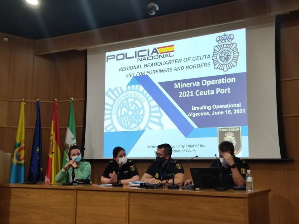 Agentes de la Polic&iacute;a y de Frontex activan el Operativo Minerva 2021 en los puertos de Algeciras, Ceuta y Tarifa