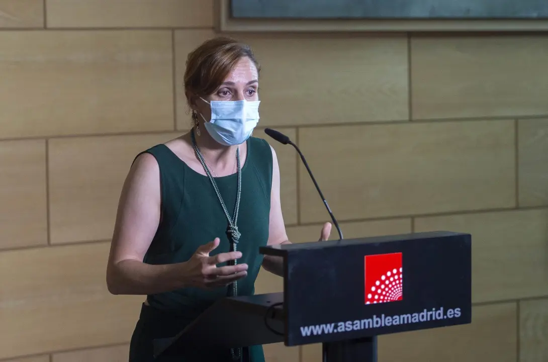 La portavoz de Mas Madrid, M&oacute;nica Garc&iacute;a