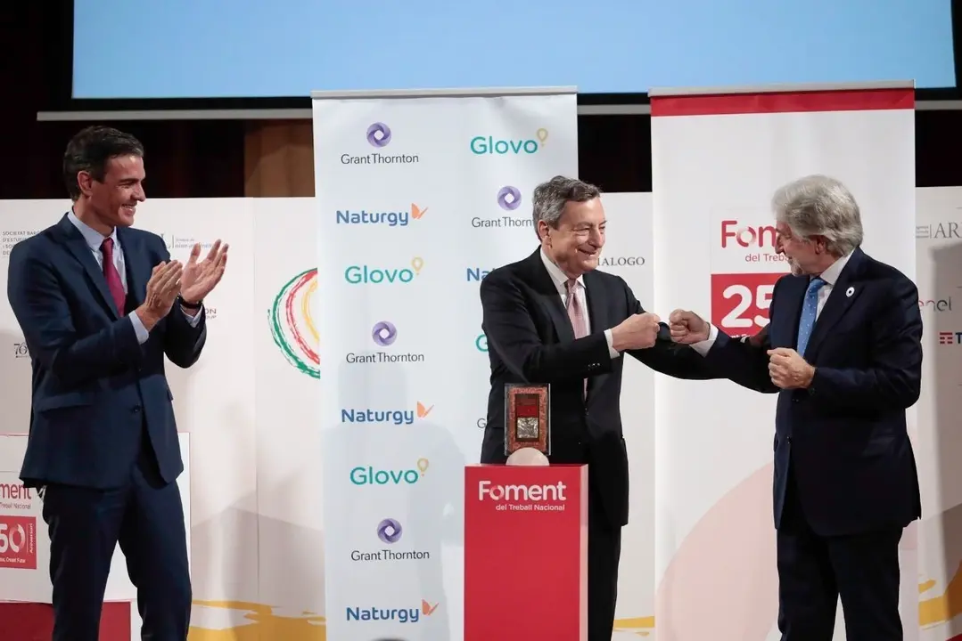 Draghi se&ntilde;ala los planes nacionales de recuperaci&oacute;n como "emblema de una idea conjunta de futuro"