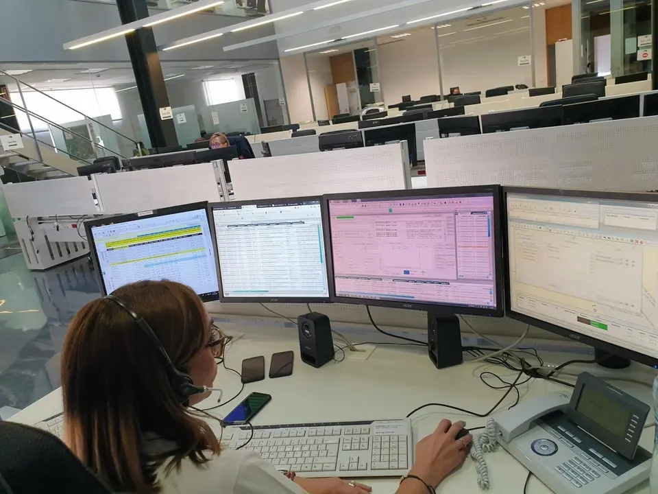 Archivo - Sala del 112.