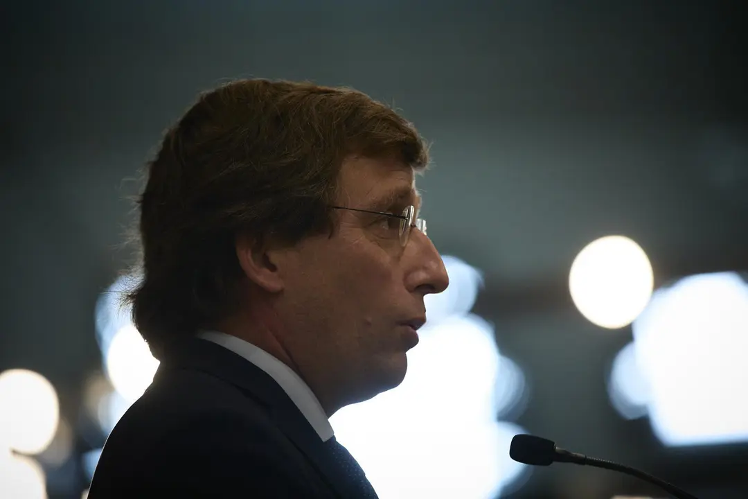 El alcalde de Madrid, Jos&eacute; Luis Mart&iacute;nez-Almeida, interviene en la presentaci&oacute;n de la Semana Xacobeo 21