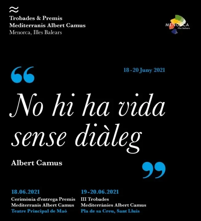 Cartel de la III edici&oacute;n de las Trobades y Premios Albert Camus 2021