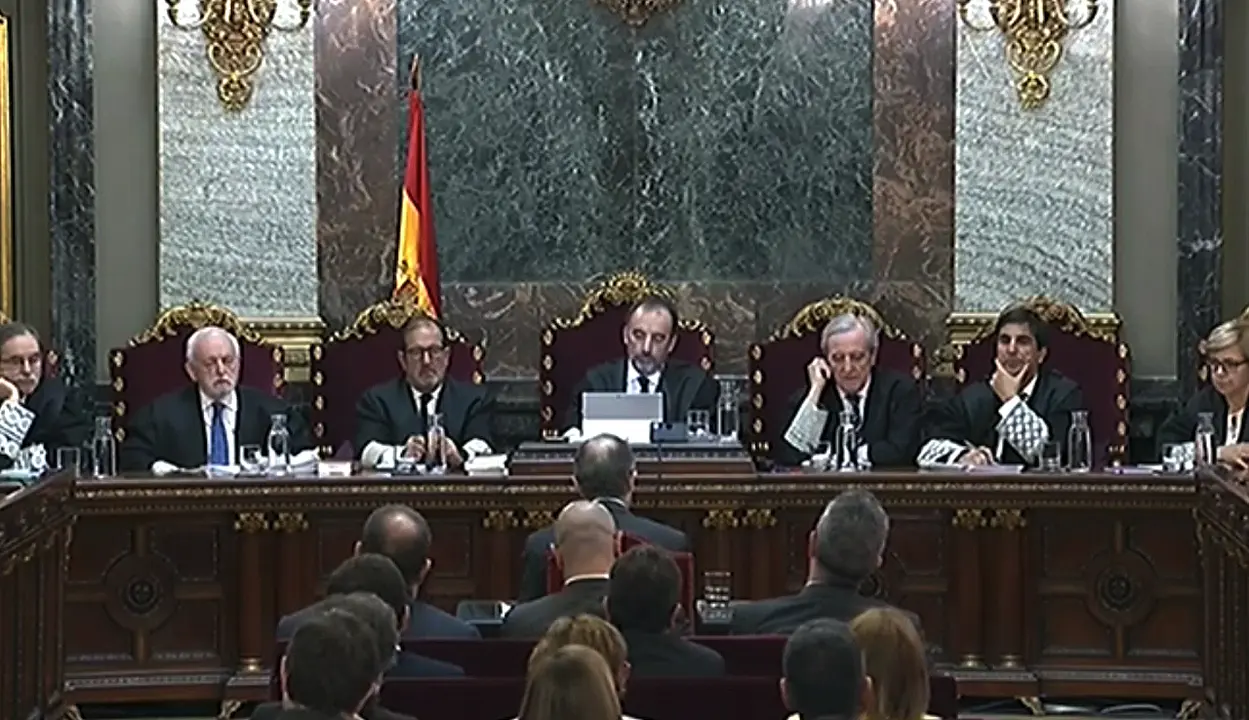 Archivo - El exconseller de la Presidencia de la Generalitat de Catalunya, Jordi Turull, durante su intervenci&oacute;n ante el Trubunal Supremo, en la &uacute;ltima jornada del juicio del proc&eacute;s.