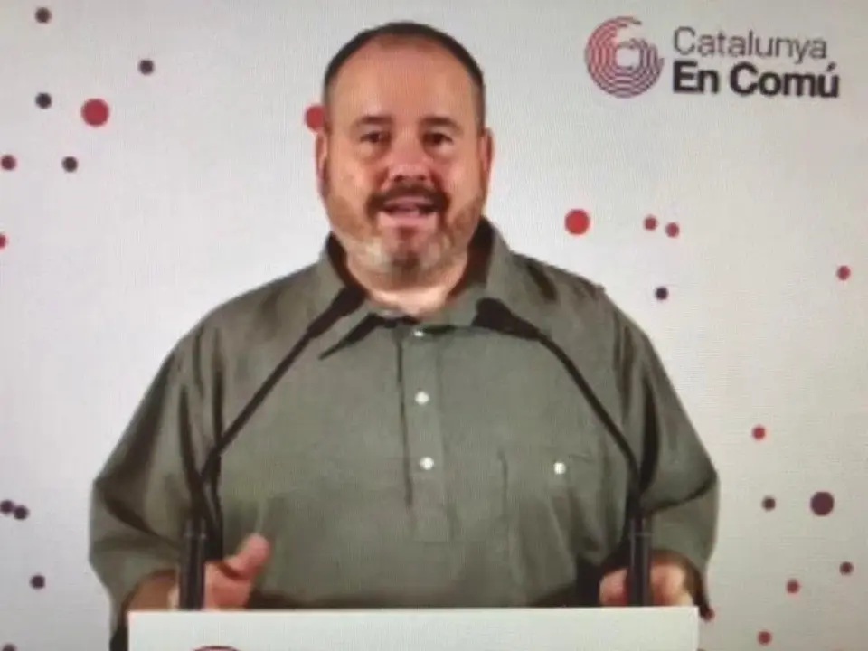 El portavoz de los comuns, Joan Mena