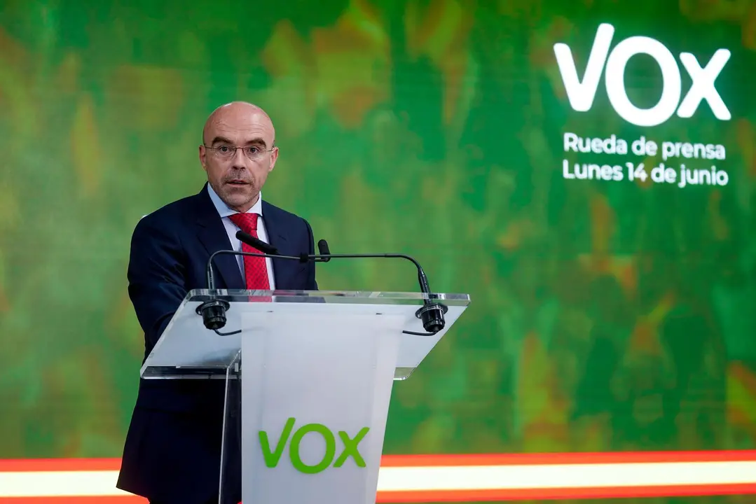 El vicepresidente primero de Acci&oacute;n Pol&iacute;tica y eurodiputado de Vox, Jorge Buxad&eacute;