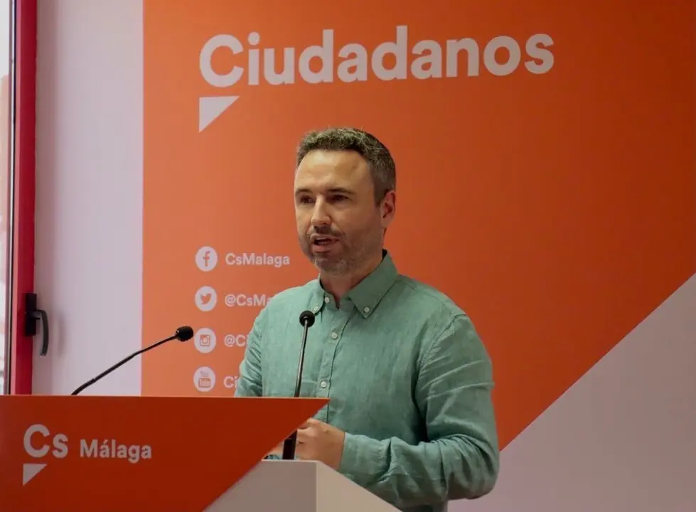 El coordinador de Ciudadanos en M&aacute;laga y diputado en el Congreso, Guillermo D&iacute;az.