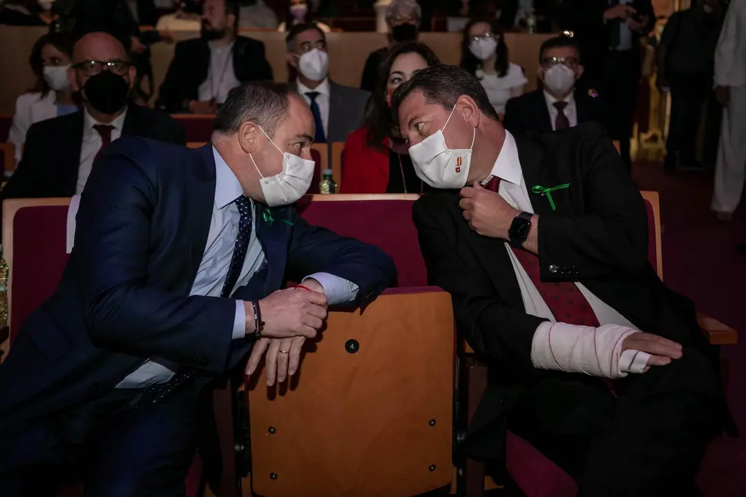 Albacete, 21 de junio de 2021.- El presidente de Castilla-La Mancha, Emiliano Garc&iacute;a-Page, preside la Gala de homenaje a la comunidad educativa de Castilla-La Mancha. (Fotos: D. Esteban Gonz&aacute;lez // JCCM